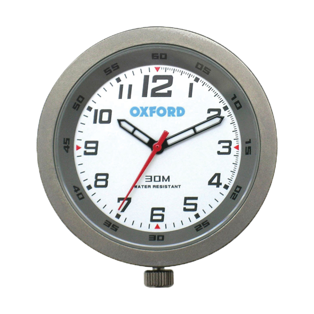 Oxford Clock-Titanium case & white face